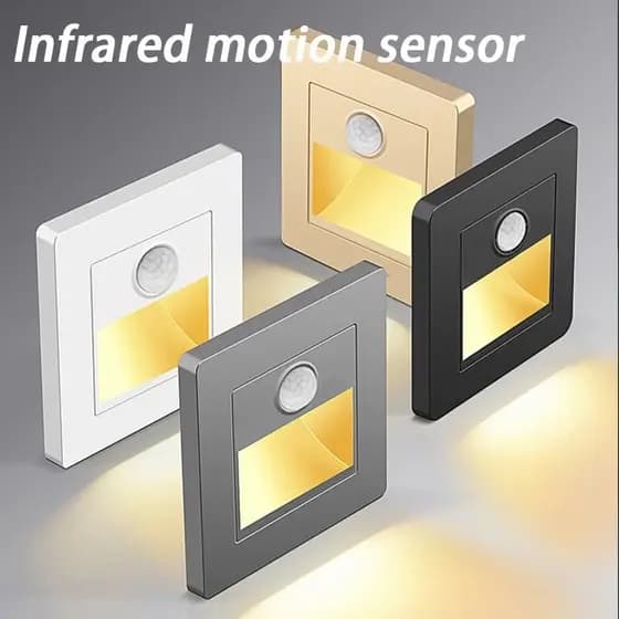 Lâmpada De Parede De Escada Com Sensor De Movimento Infravermelho De 3W