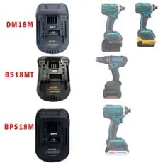 Adaptador De Bateria BPS18M DM18M BS18MT Para Cabo Porter 20V De Lítio Makita 18V Ferramenta Bl1830 Bl1840 18V