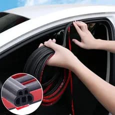 5 Metros Tiras De Vedação Da Porta Do Carro Borracha Isolamento Acústico Weatherstrip À Prova De Som Forte Adesivo Adhen