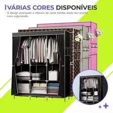 Guarda Roupa Dobrável Organizador De Roupa Armário Grande
