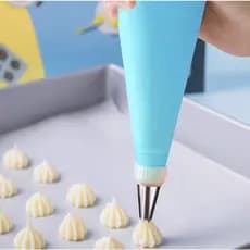 24 PÇS Conjunto de Saco de Confeiteira de Silicone com Bico para Decoração com Creme/Confeitaria /Açúcar Ou com Raspador