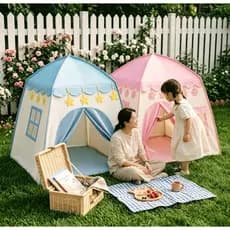 Barraca Tenda menina cabana casa menino Infantil Dobrável Menor Preço com/sem luz promocao