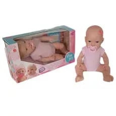 Boneca Recém Nascida Com Chupeta Macia