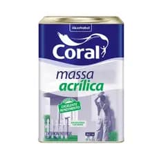 Massa Acrílica P/ Paredes Coral Branca 25kg
