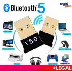 Adaptador Bluetooth 5.0 USB Transmissor Áudio Sem Fio para Notebook e Carros