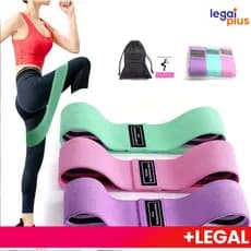 Kit 3 Faixas Elásticas De Exercício Hip Resistance Bands Para Malhar em Casa