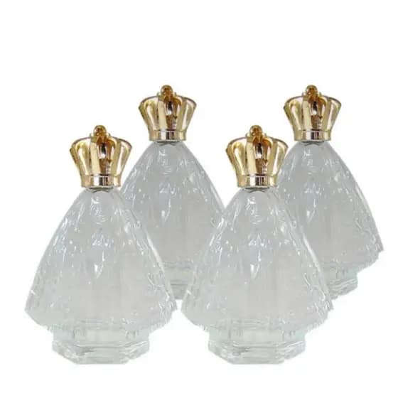Kit 10, 20, 30, 40, 50, 60 Lembrancinhas Plástico Frasco Nossa Senhora Aparecida Batismo 9,5cm e45ML