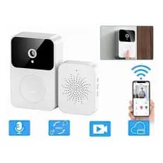 Campainha Com Câmera Vídeo Porteiro Sem Fio Wi-Fi HD Inteligente Smart Home Vê Pelo Celular Recarregável