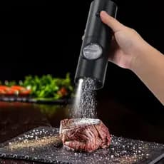 Moedor Elétrico De Sal Pimenta Temperos Condimentos Automático Com Ajuste de Moagem