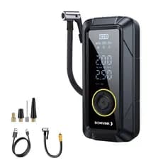 Bomba de Ar Compressor Digital Portátil com LED Encher Pneu Elétrica Portátil Sem Fio Carros Motos