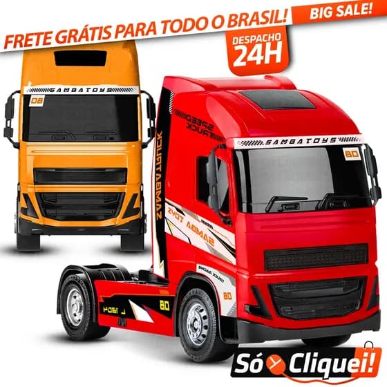 Caminhão de Brinquedo Infantil Carrinho Bruto Truck Iveco Racing Roda Livre Realista Colecionável 4x4