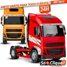 Caminhão de Brinquedo Infantil Carrinho Bruto Truck Iveco Racing Roda Livre Realista Colecionável 4x4