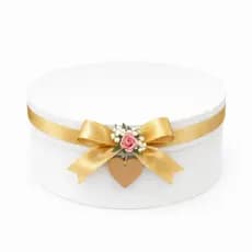 Caixa MDF Redonda 25x25x10 com Tampa para Presente – Ideal para Cestas Personalizadas e Lembrancinhas