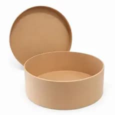Caixa Redonda em MDF 25x25x10 com Tampa – Ideal para Cesta de Presente e Lembrancinhas Personalizadas