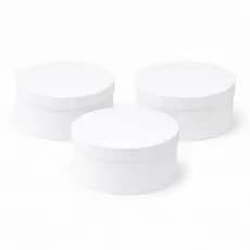 Kit 03 Caixa Redonda em MDF 25x25x10 para Presente – Ideal para Cestas, Decoração e Lembrancinhas