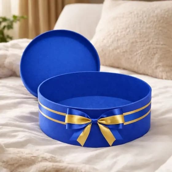 Caixa Redonda 25x25x10 para Presente – Caixa Decorativa com Tampa