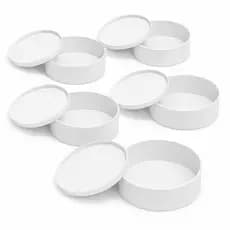 Kit 10 Caixa Redonda 25x25x10 MDF com Tampa – Perfeita para Cesta de Café da Manhã e Presentes