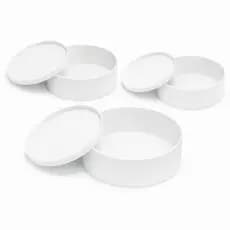 Kit 3 Caixa Redonda 25x25x10 MDF com Tampa – Perfeita para Cesta de Café da Manhã e Presentes
