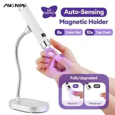 ANGNYA LED Lâmpada Para Unhas Luz UV De Gel Com Sensor De Exibição Inteligente 360 ° Magnética Giratória Uso Doméstico