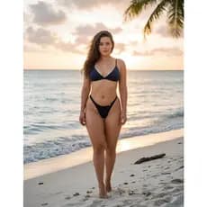 Kit 5 Calcinha Biquíni Fio Duplo Não Marca Confortável Sensual Piscina Praia Verão Marquinha de Fita