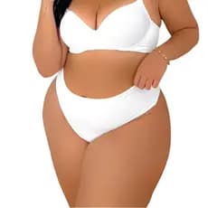 7 Calcinha Plus Size Cintura Alta Calçola Tanga Confortável Sustentação Dia a Dia Sortidas Reforçada