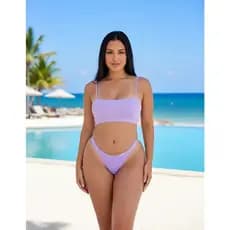 Calcinha Biquíni Fio Duplo Não Marca Confortável Sensual Piscina Praia Verão Marquinha de Fita