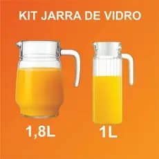 Jarras Original Line Vidro Resistente