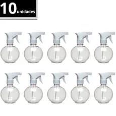 kit C/10 Frasco Borrifador Bolinha Multiuso Válvula Spray 280ml 10 Un