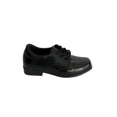 SAPATO MASCULINO SOCIAL C/ CORDÃO – PRETO VERNIZ