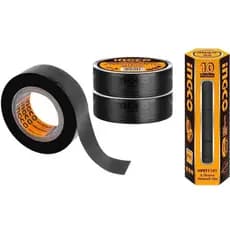KIT 10 UNIDADES DE FITA ISOLANTE 18MMX9,15M PRETA INGCO HEPT1103 ANTICHAMA