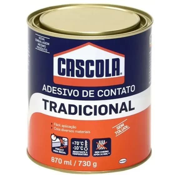 Cola Cascola Adesivo Contato Extra Forte 870ml/730g Cola Líquido sapateiro carpete madeira