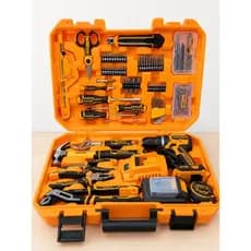 Kit 166 Ferramentas Ingco Com Parafusadeira Impacto 20V 66Nm Brushless Acompanha Maleta, Bateria e Carregador