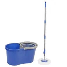 Mop Giratório Alto Desempenho Balde Duplo Secagem Rápida Limpeza Prática Resistente 360
