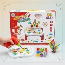 🔥 MESA CRIATIVA EDUCATIVA DE MONTAGEM C/ ACESSÓRIOS INFANTIL