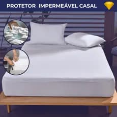 Protetor De Colchão Impermeável Casal Protec Com Elástico Silencioso Não Esquenta
