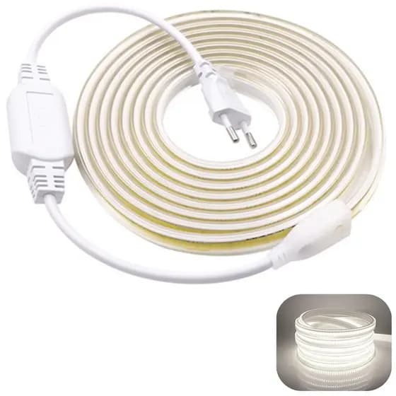 15m Mangueira Fita Led Cob 320 Leds Super Brilho + Conector