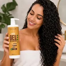 Modelador Gel de Cachos Libéré Profissional 500ml Definição Anti Frizz Fixação Vegano gel para cachos