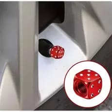 Kit 4 Tampa Pneu Válvula Bico Dado Dadinho Tampinha Tuning