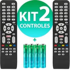 Controle Remoto Compatível Com Tv Aoc Smart Led Le43 Lcd Botão Netflix 8050