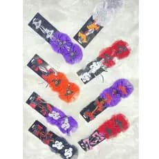 Kit c/4pçs Laços Presilha de Cabelo Para Decoração Festa e Helloween Juvenil ((Envia Aleatório))