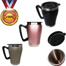 Copo Térmica 320ml  Com Tampa De Aço Inox *Sem Frases Na Copo