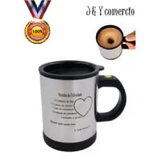 Caneca de Misturadora Em Inox Com Alça 350ML Cor Aleatorio (Requer duas pilhas AA *Não contem Pilhas)