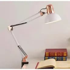 Luminária Abajur De Mesa Articulada Base e Garra 2 Em 1 Luminária Fixar -P5