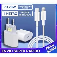 {ORIGINAL} Carregador Cabo+Fonte Tipo C XR,11,12,13,14 LACRADO