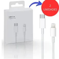 KIT 2 CABOS DE IPHONE ORIGINAL- 20W TURBO- GARANTIA- ANATEL- ENVIO IMEDIATO