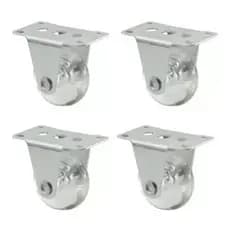 Kit 4 Rodinha Rodizio Roda Fixo Anti Risco 50mm