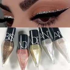 Diamante Forros De Olhos Brilhantes Sombra À Prova D'água Rosa De Prata Ouro Cor Glitter Sequins Eyeliner Maquiagem Beleza Cosméticos