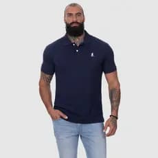 Camisa Gola Polo Masculina Camiseta de Algodão