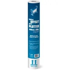 Bobina Offset para Plotter 610mm x 50m 90g Tubete Interno 2 Polegadas Spiral