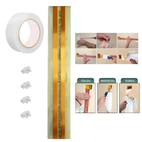 Kit 2 Metros Eletrofita 2 Pistas 750v/10amp Dourado Fita Elétrica